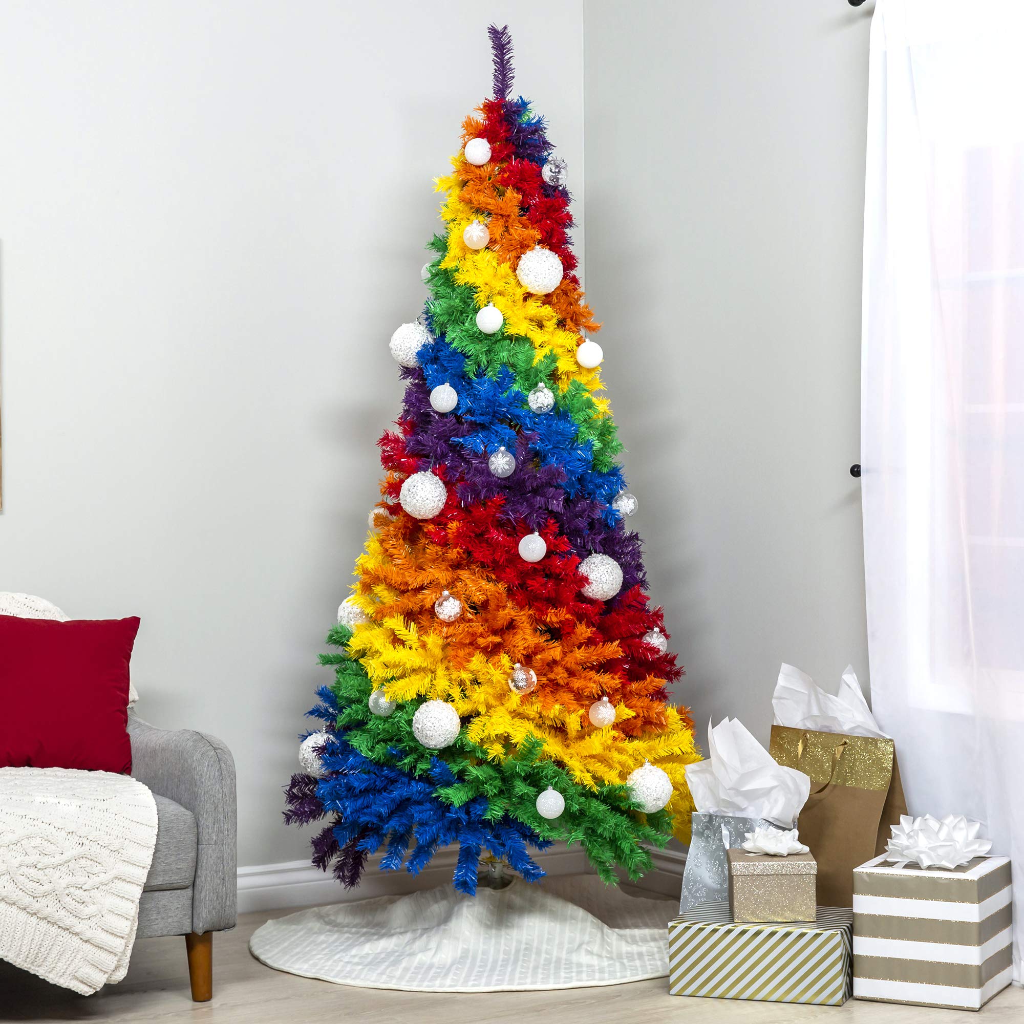 Amazon.com: Best Choice Products 7ft Artificial Colorful Rainbow